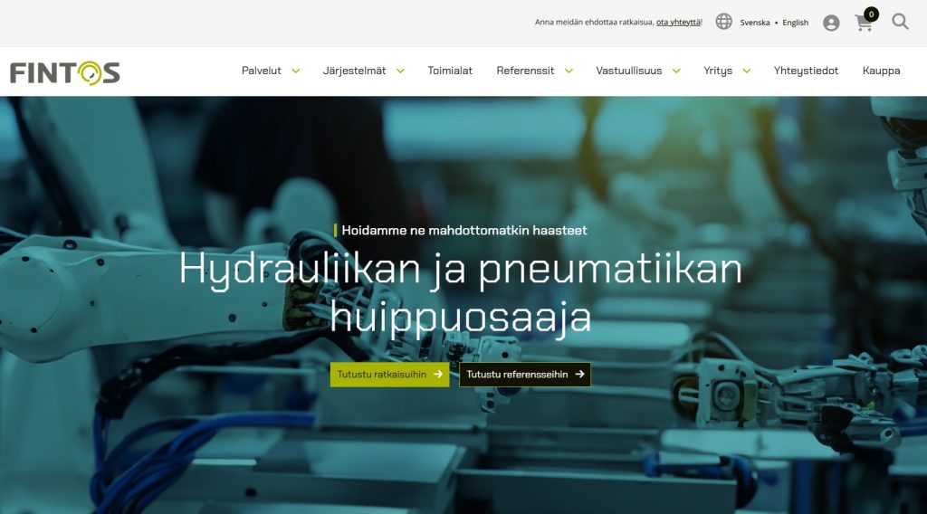 Viuleva Referenssi Fintos Verkkosivuston Rakentaminen Ja Sisällöt